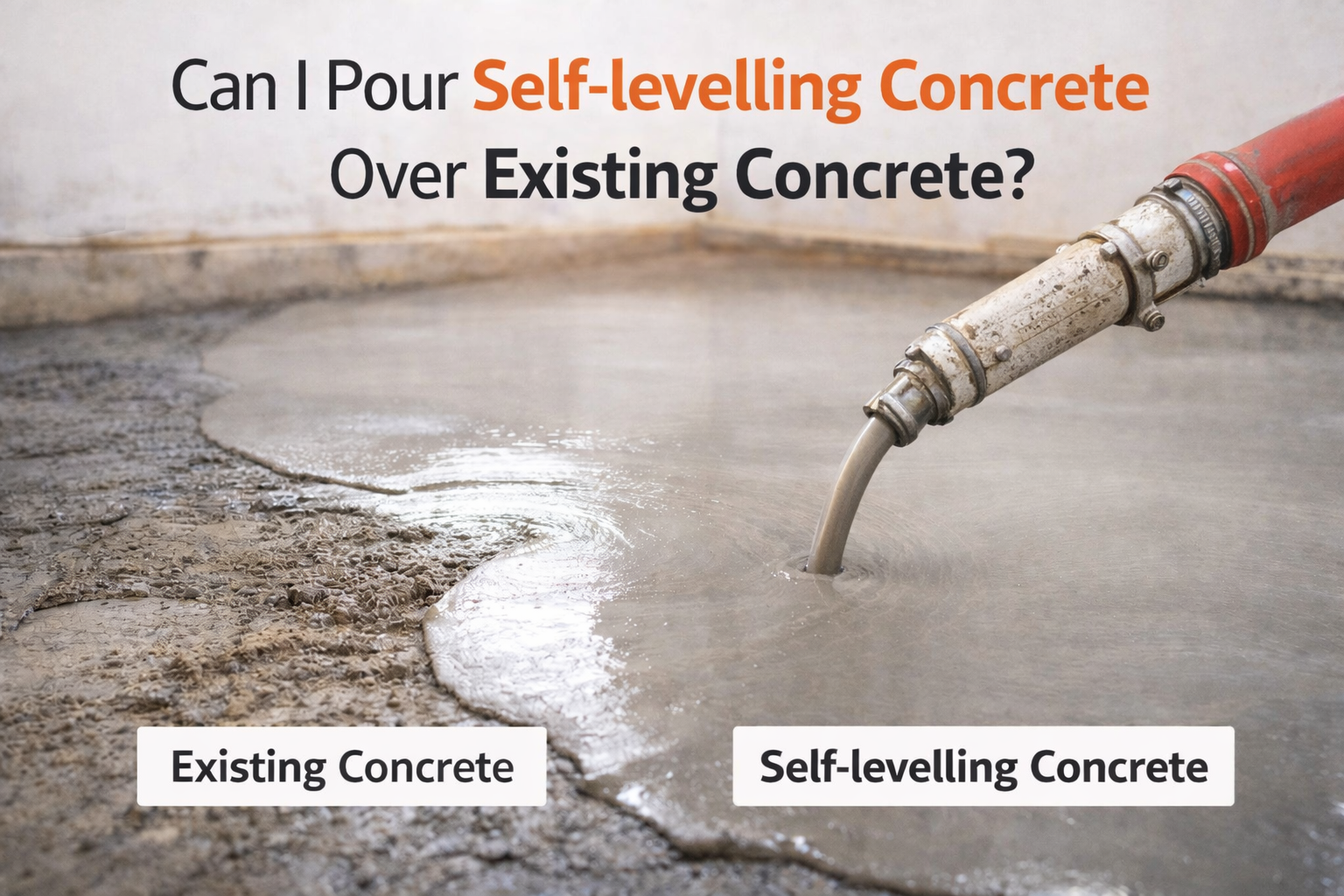 Can I Pour Self leveling Concrete Over Existing Concrete?